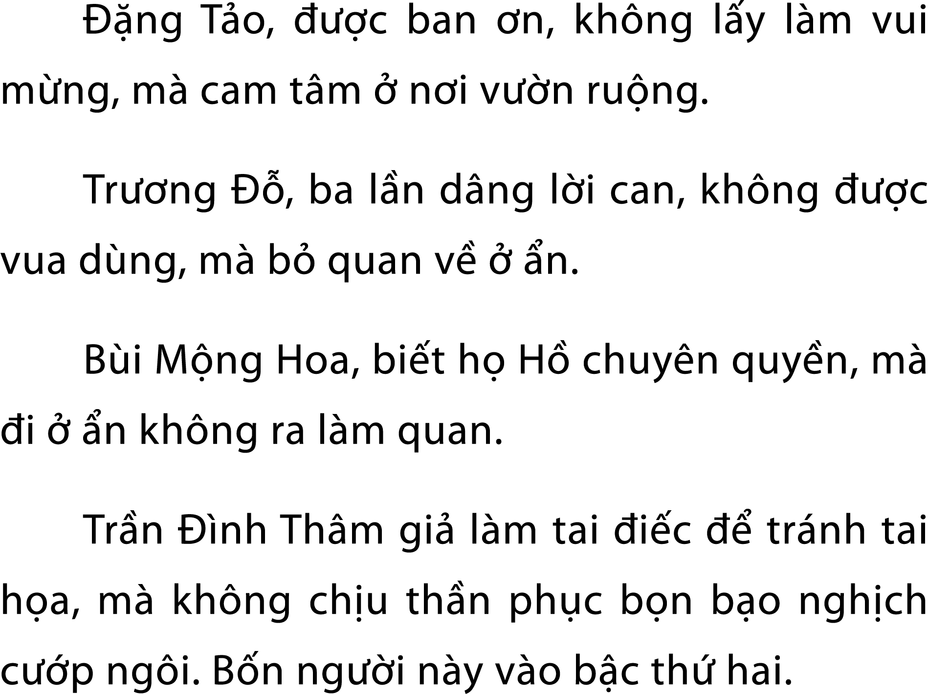  ng T o,    c ban  n, kh ng l y l m vui m ng, m  cam t m   n i v  n ru ng. Tr  ng   , ba l n d ng l i can, kh ng    ...