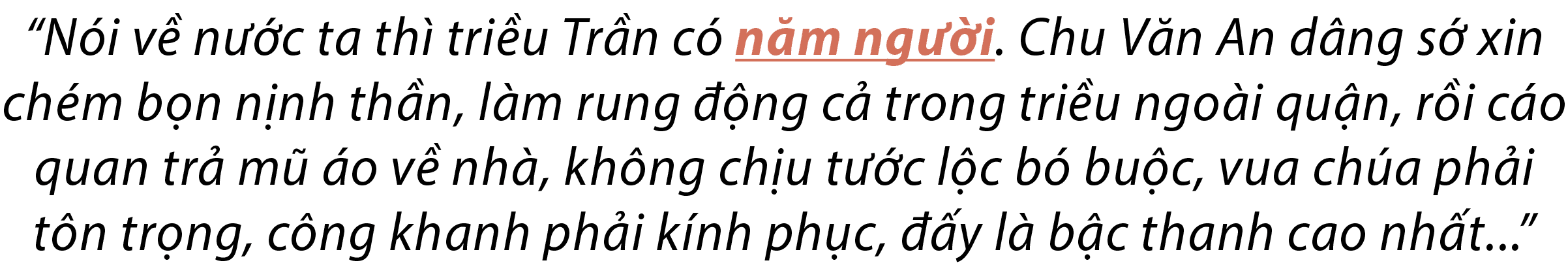 “N i v n  c ta th  tri u Tr n c  n m ng  i. Chu V n An d ng s  xin ch m b n n nh th n, l m rung   ng c  trong tri u ...