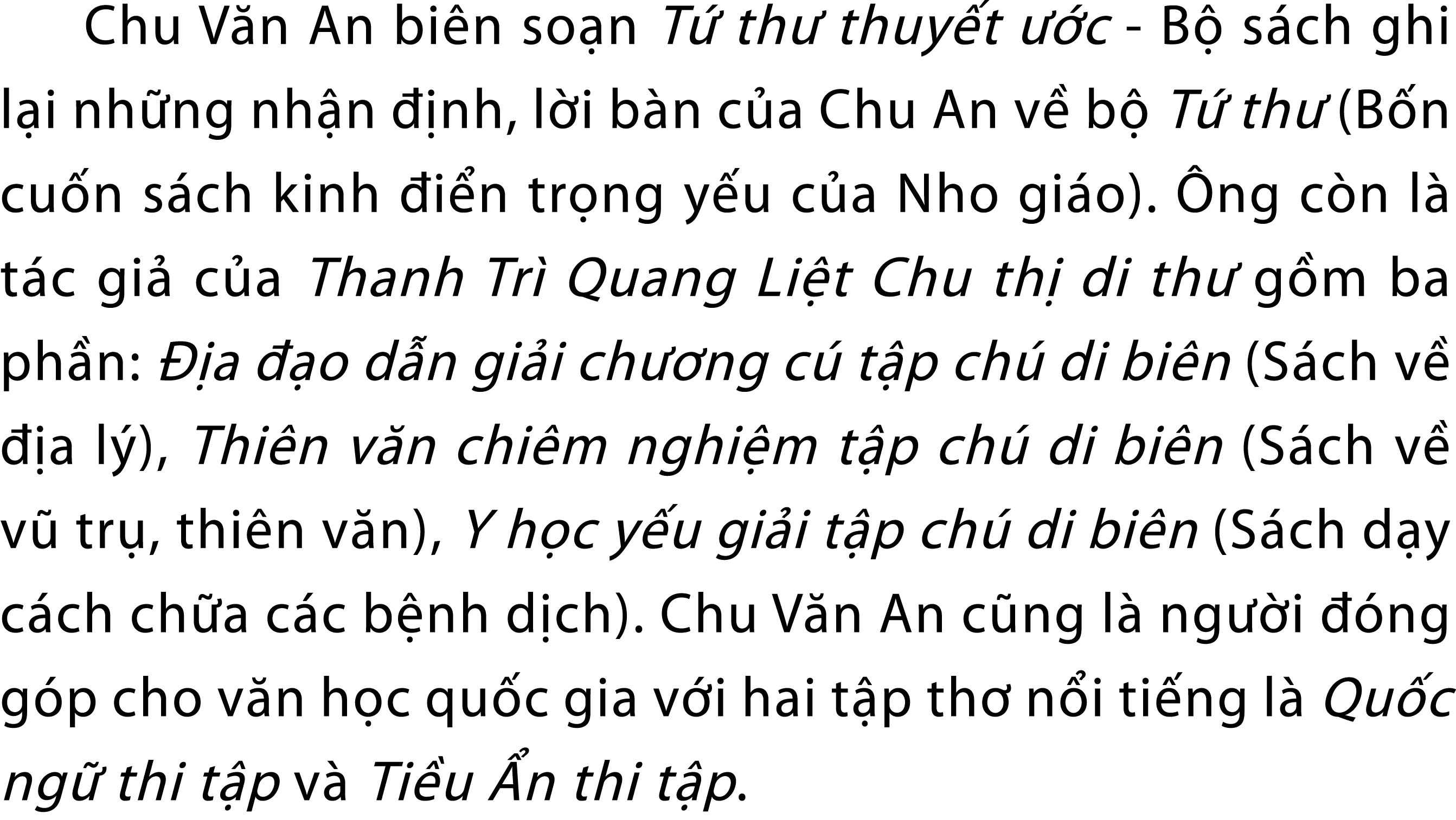 Chu V n An bi n so n T th  thuy t   c B  s ch ghi l i nh ng nh n   nh, l i b n c a Chu An v  b  T  th  (B n cu n s c...