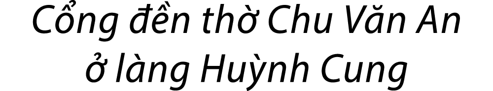 C ng  n th  Chu V n An   l ng Hu nh Cung