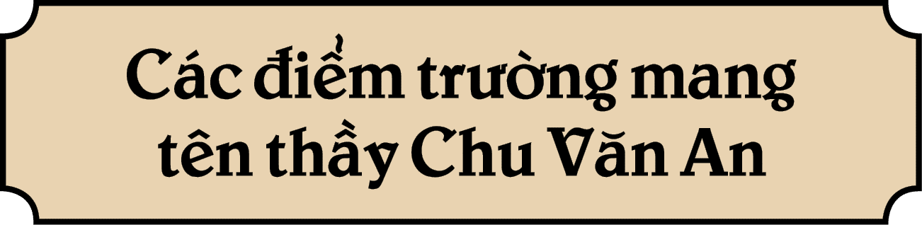 C c i m tr  ng mang t n th y Chu V n An