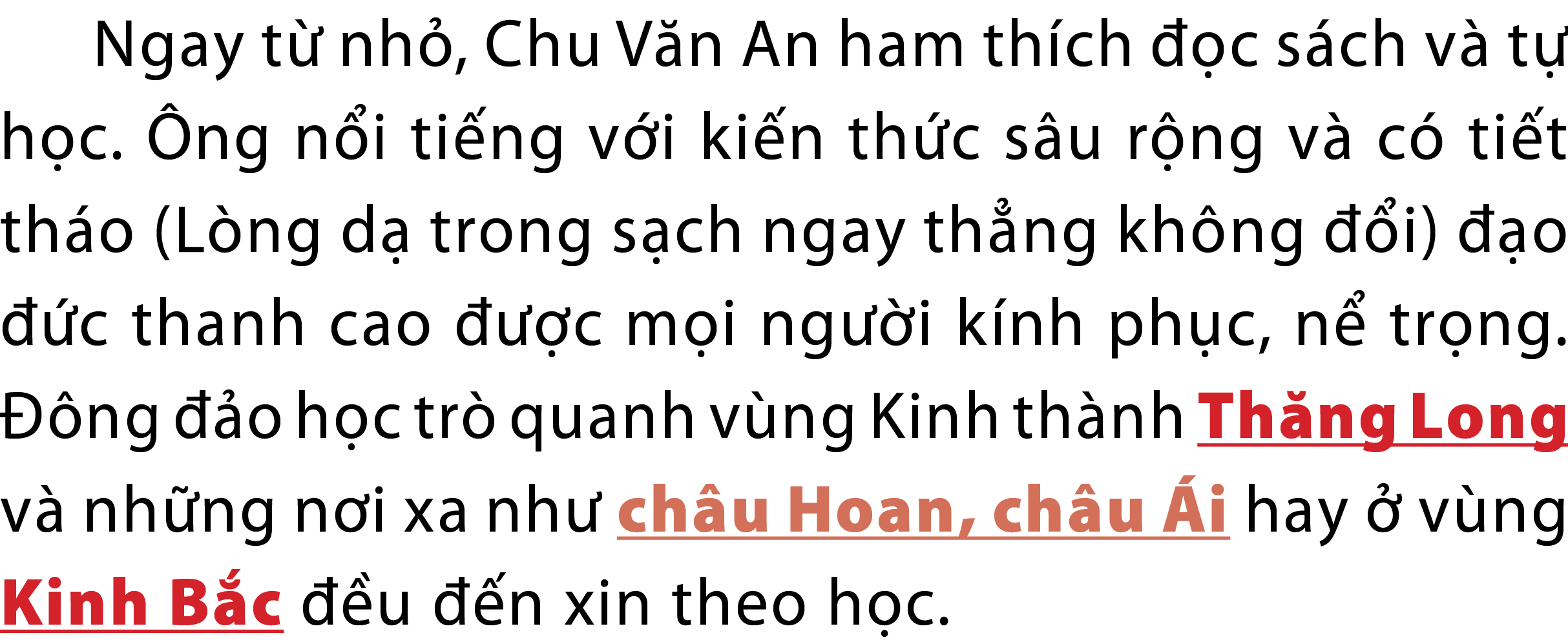 Ngay t nh , Chu V n An ham th ch   c s ch v  t  h c.  ng n i ti ng v i ki n th c s u r ng v  c  ti t th o (L ng d  t...
