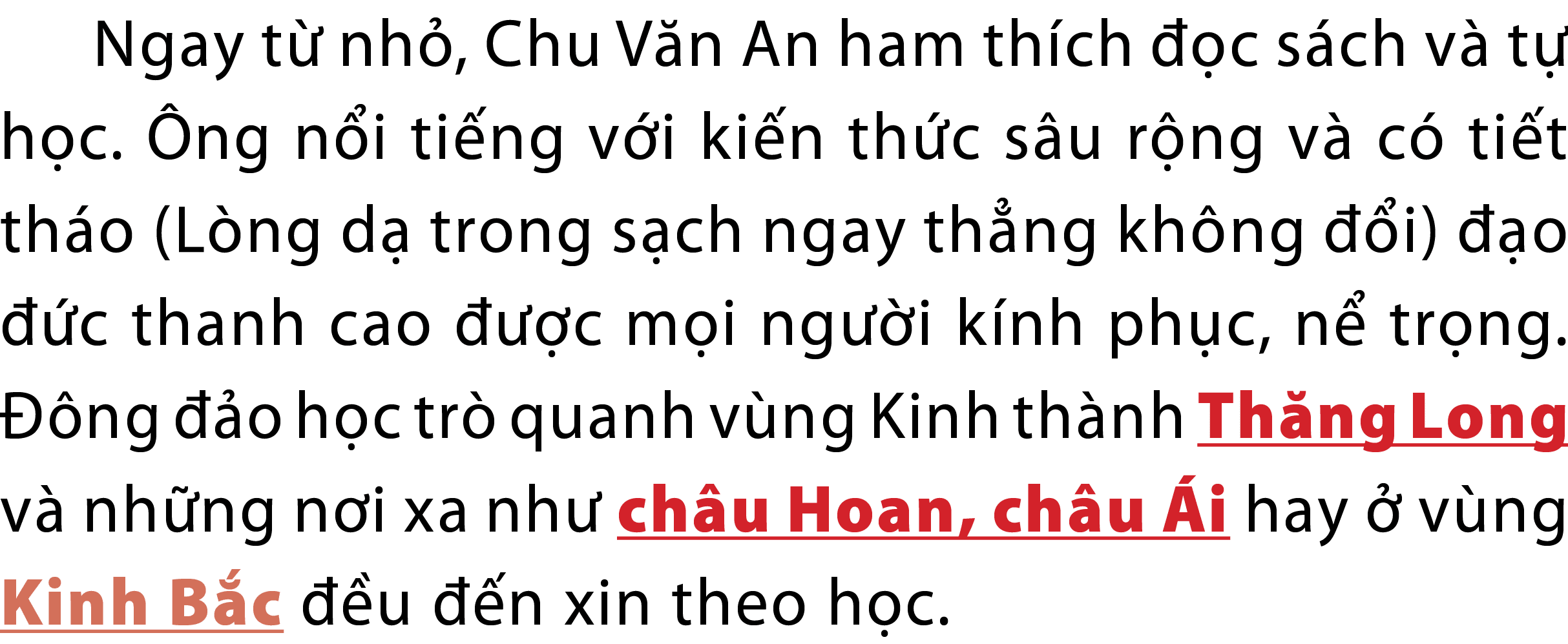 Ngay t nh , Chu V n An ham th ch   c s ch v  t  h c.  ng n i ti ng v i ki n th c s u r ng v  c  ti t th o (L ng d  t...