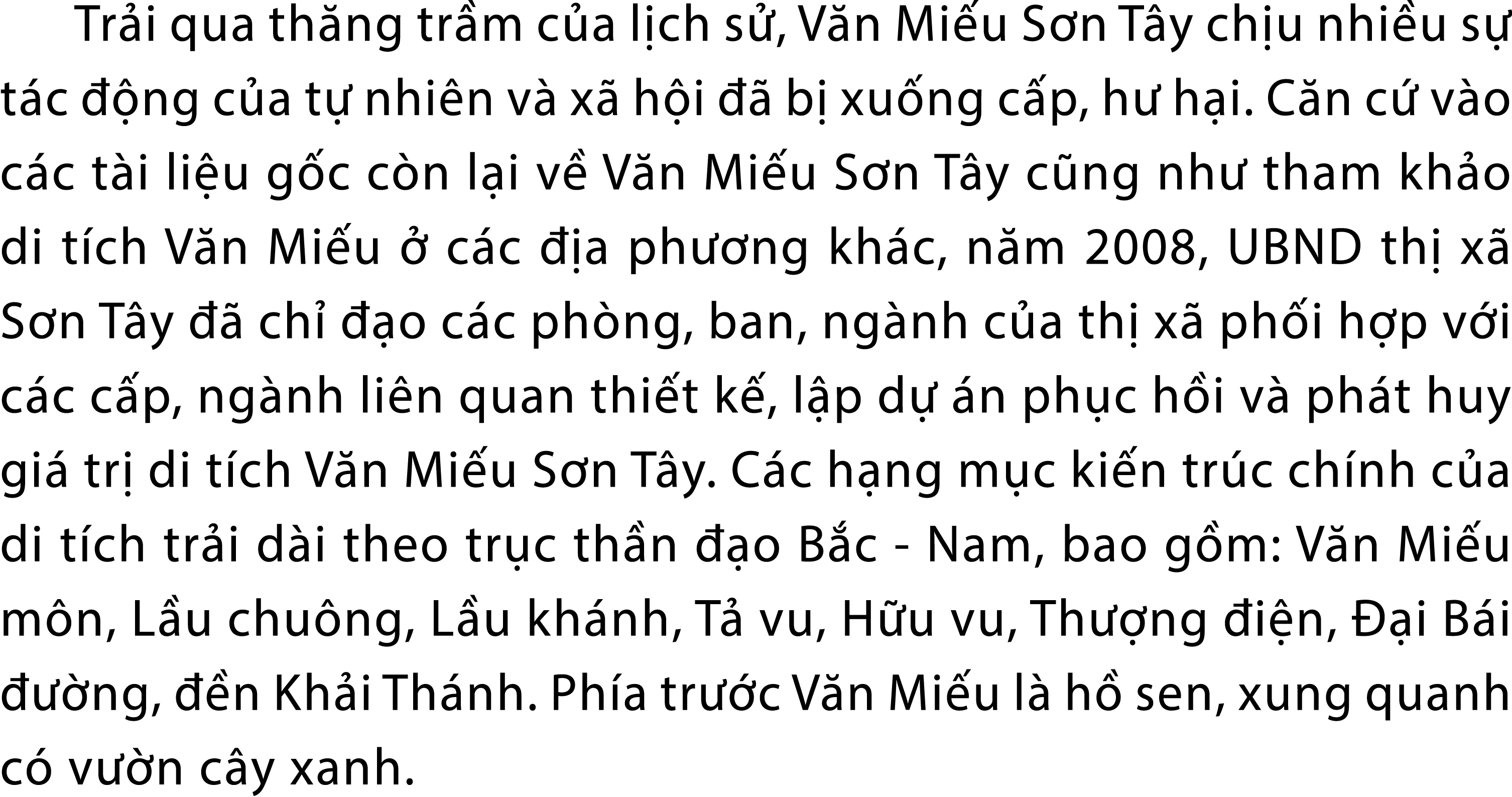 Tr i qua th ng tr m c a l ch s , V n Mi u S n T y ch u nhi u s t c   ng c a t  nhi n v  x  h i    b  xu ng c p, h  h...