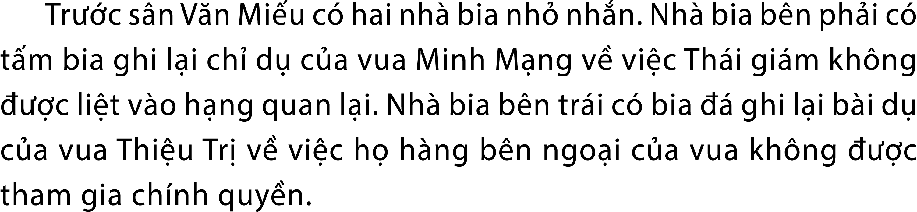 Tr c s n V n Mi u c  hai nh  bia nh  nh n. Nh  bia b n ph i c  t m bia ghi l i ch  d  c a vua Minh M ng v  vi c Th i...