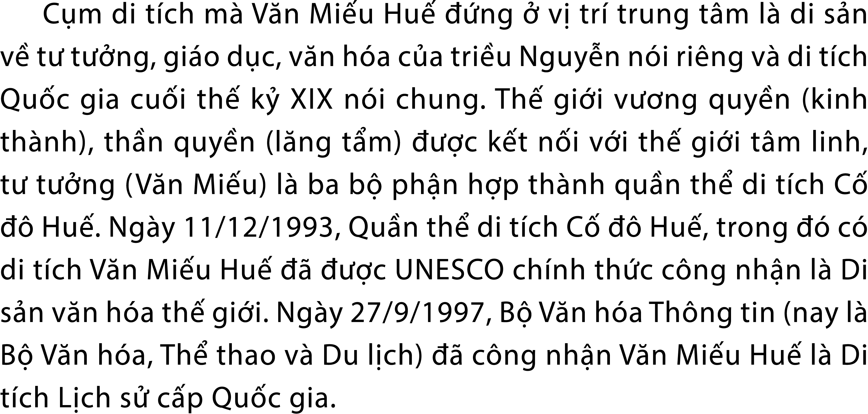 C m di t ch m V n Mi u Hu    ng   v  tr  trung t m l  di s n v  t  t  ng, gi o d c, v n h a c a tri u Nguy n n i ri ...
