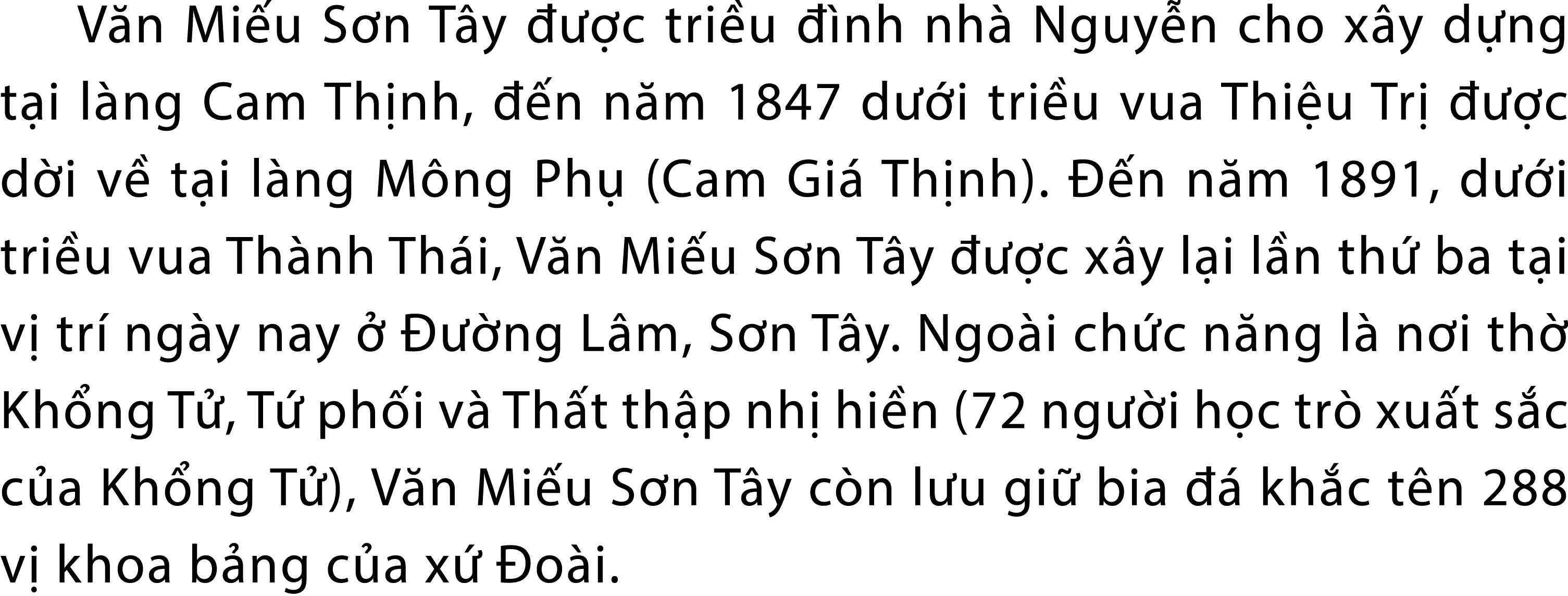 V n Mi u S n T y   c tri u   nh nh  Nguy n cho x y d ng t i l ng Cam Th nh,   n n m 1847 d  i tri u vua Thi u Tr    ...