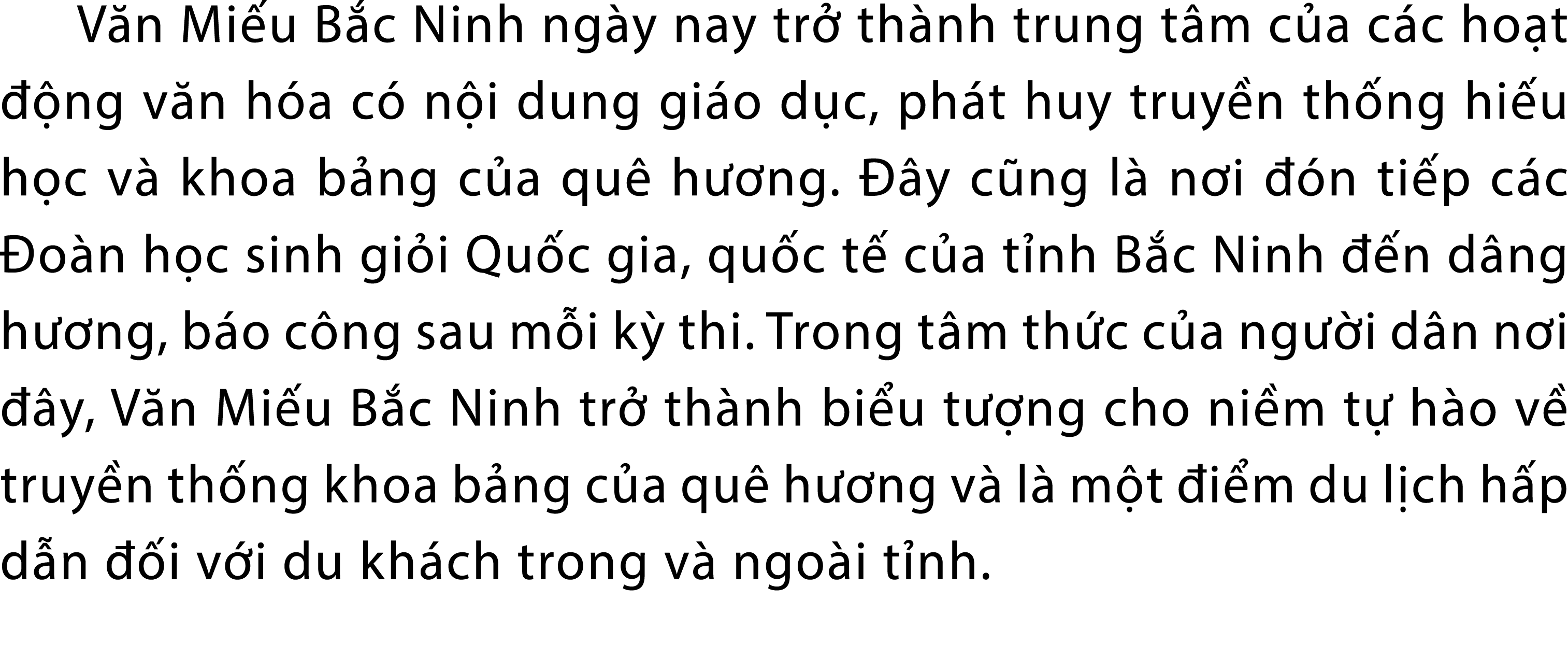 V n Mi u B c Ninh ng y nay tr th nh trung t m c a c c ho t   ng v n h a c  n i dung gi o d c, ph t huy truy n th ng ...