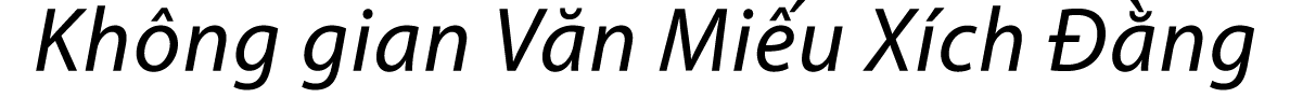 Kh ng gian V n Mi u X ch  ng