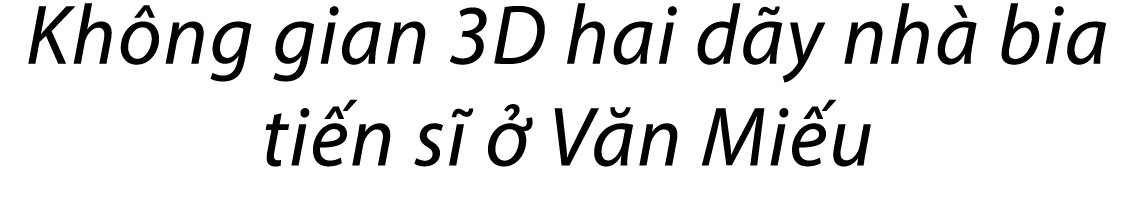 Kh ng gian 3D hai d y nh bia ti n s    V n Mi u