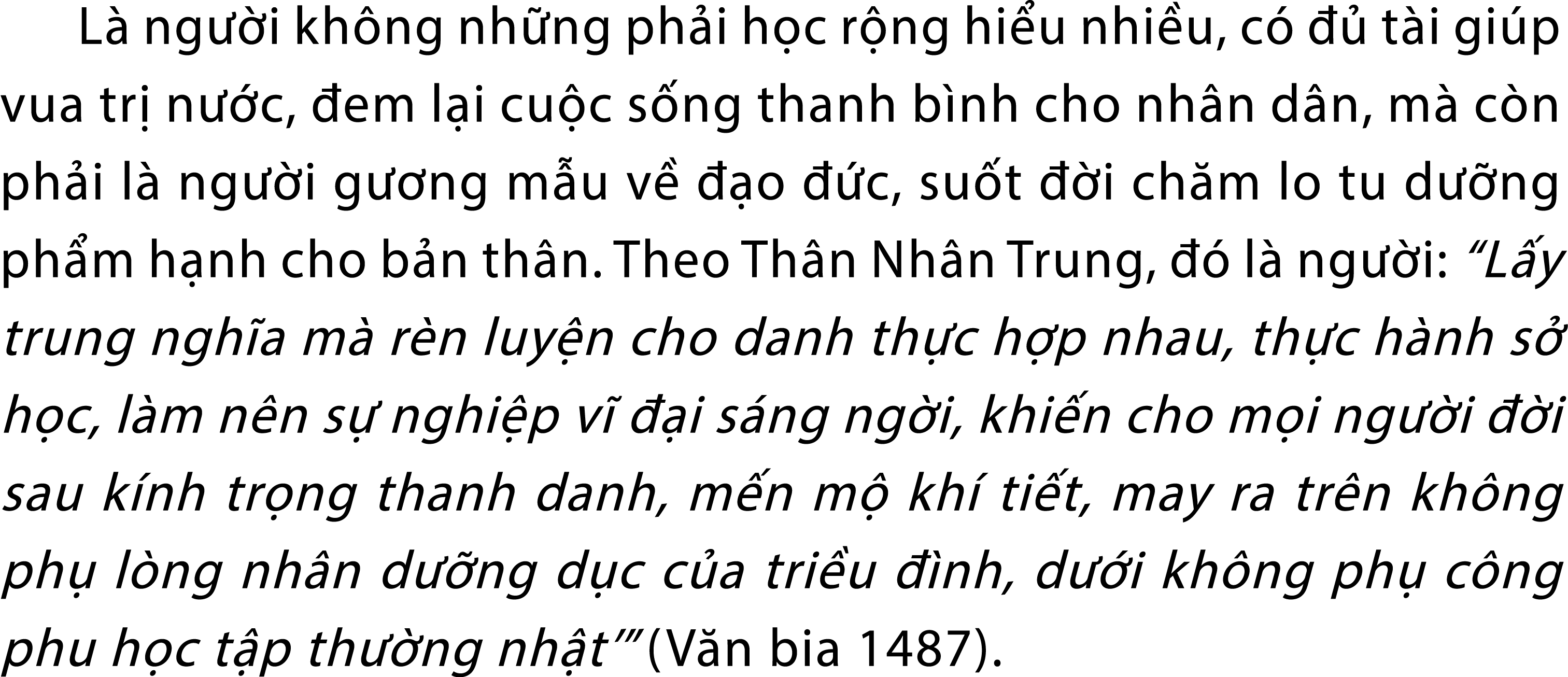 L ng  i kh ng nh ng ph i h c r ng hi u nhi u, c     t i gi p vua tr  n  c,  em l i cu c s ng thanh b nh cho nh n d n...