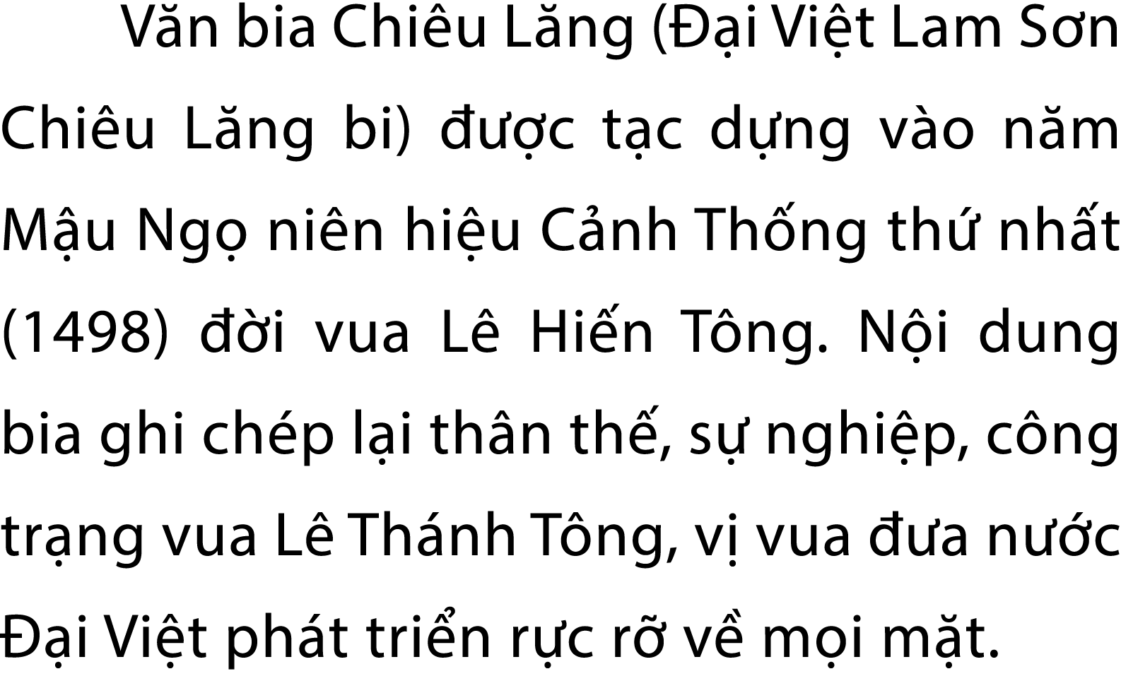 V n bia Chi u L ng ( i Vi t Lam S n Chi u L ng bi)    c t c d ng v o n m M u Ng  ni n hi u C nh Th ng th  nh t (1498...