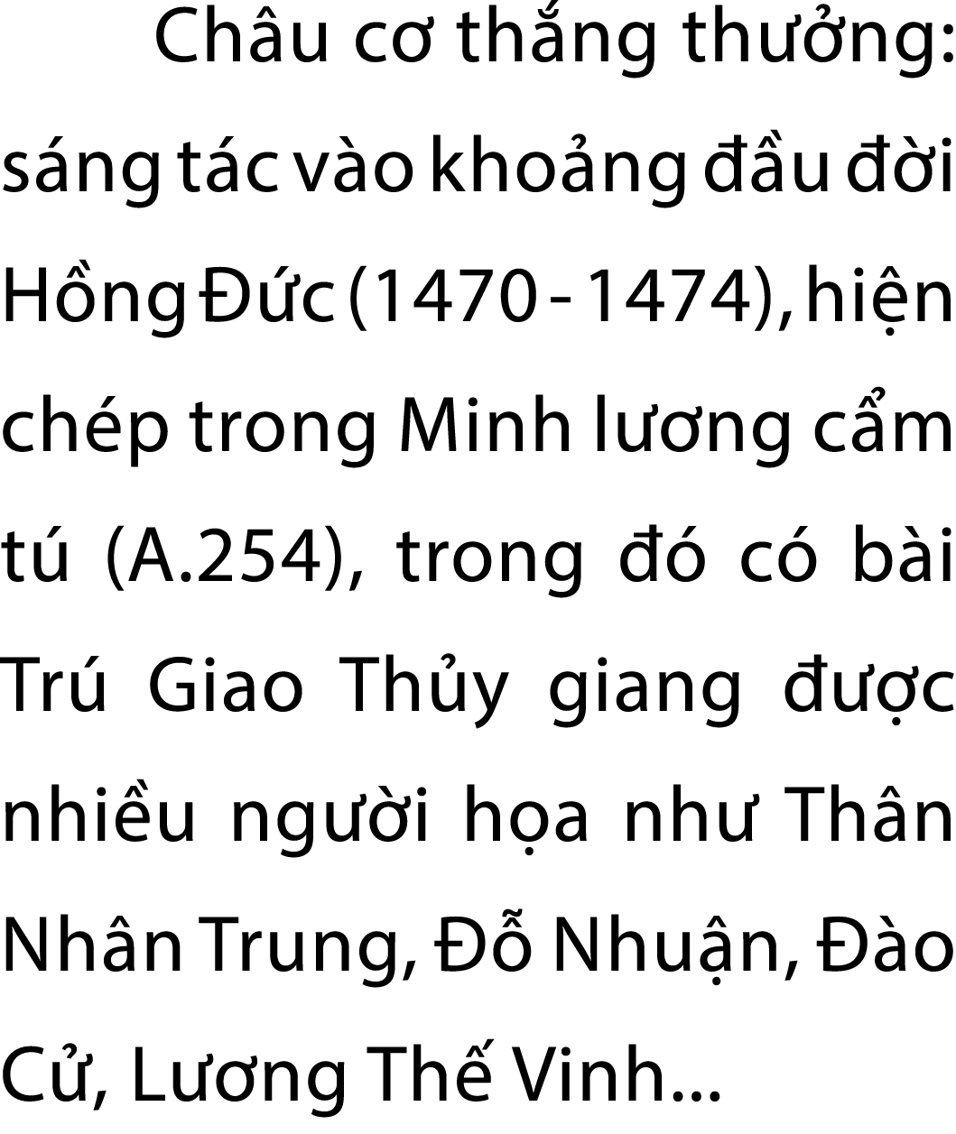 Ch u c th ng th  ng: s ng t c v o kho ng   u   i H ng   c (1470 1474), hi n ch p trong Minh l  ng c m t  (A.254), tr...