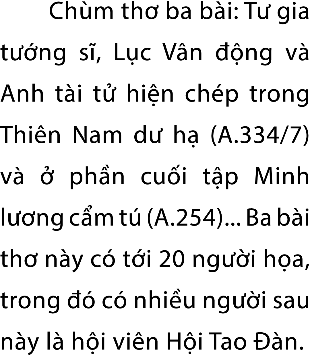 Ch m th ba b i: T  gia t  ng s , L c V n   ng v  Anh t i t  hi n ch p trong Thi n Nam d  h  (A.334/7) v    ph n cu i...