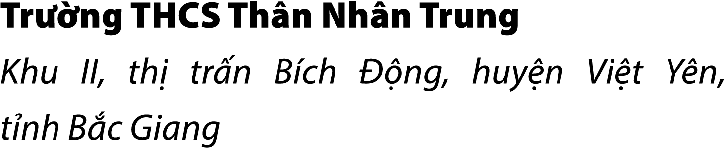 Tr ng THCS Th n Nh n Trung Khu II, th  tr n B ch   ng, huy n Vi t Y n, t nh B c Giang