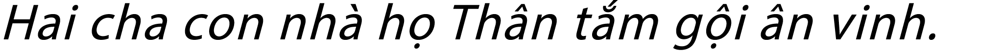 Hai cha con nh h  Th n t m g i  n vinh.