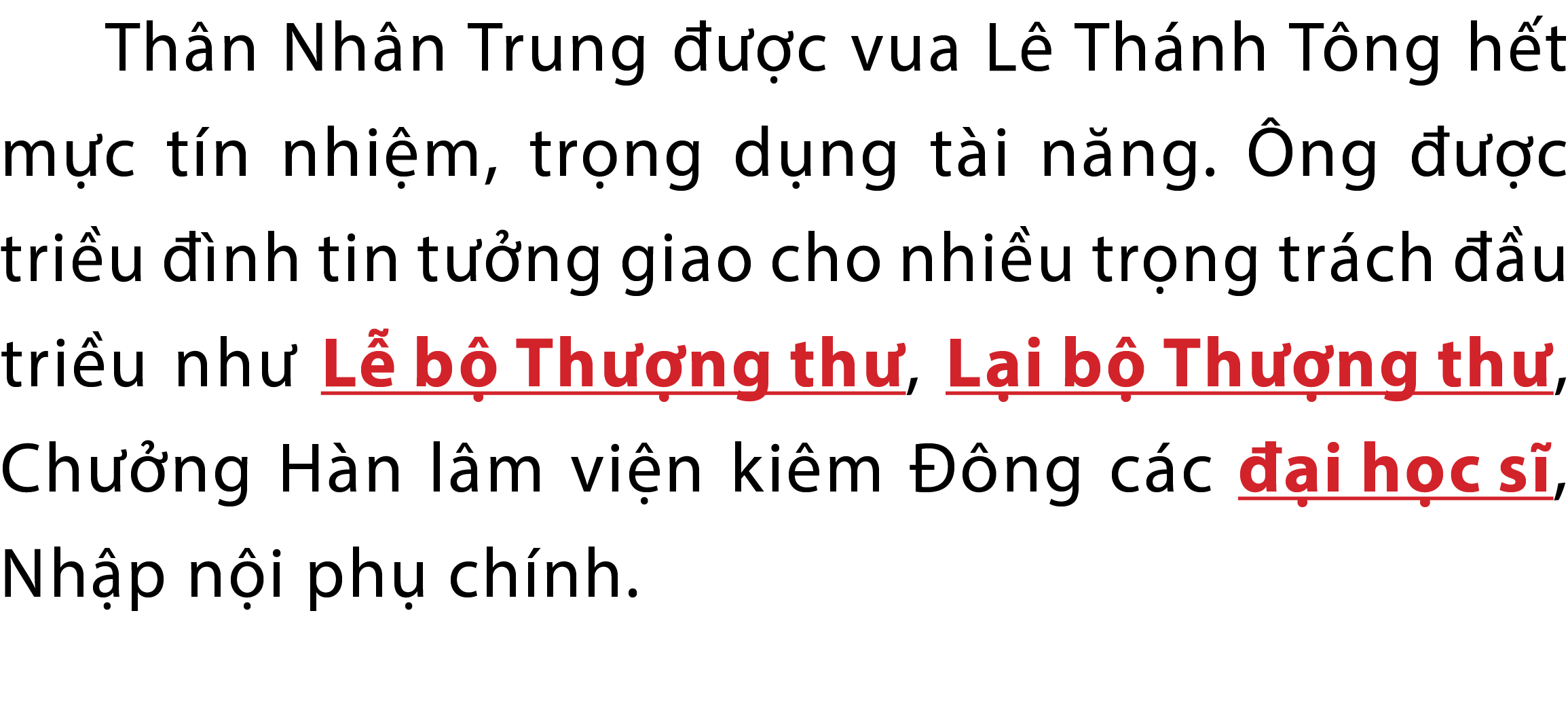 Th n Nh n Trung   c vua L  Th nh T ng h t m c t n nhi m, tr ng d ng t i n ng.  ng    c tri u   nh tin t  ng giao cho...