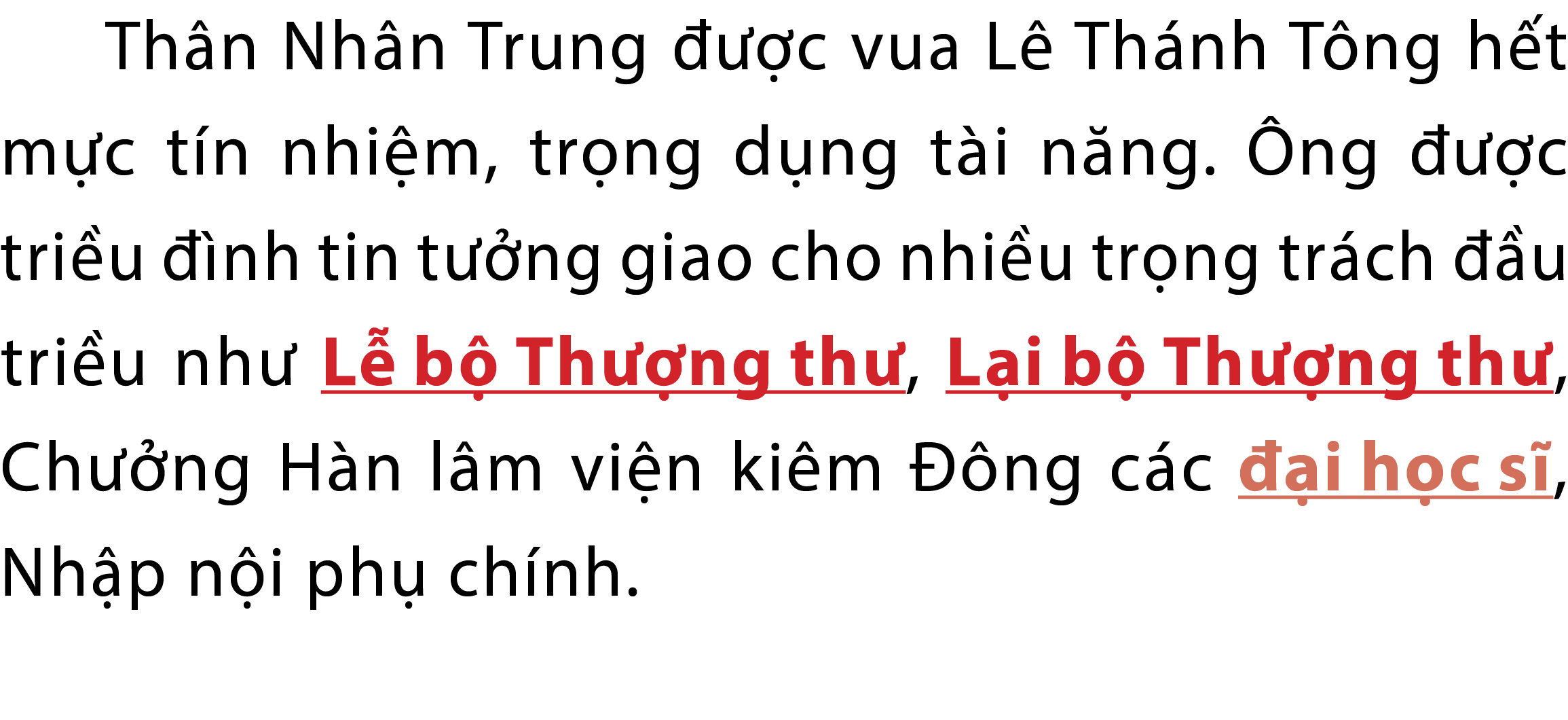 Th n Nh n Trung   c vua L  Th nh T ng h t m c t n nhi m, tr ng d ng t i n ng.  ng    c tri u   nh tin t  ng giao cho...
