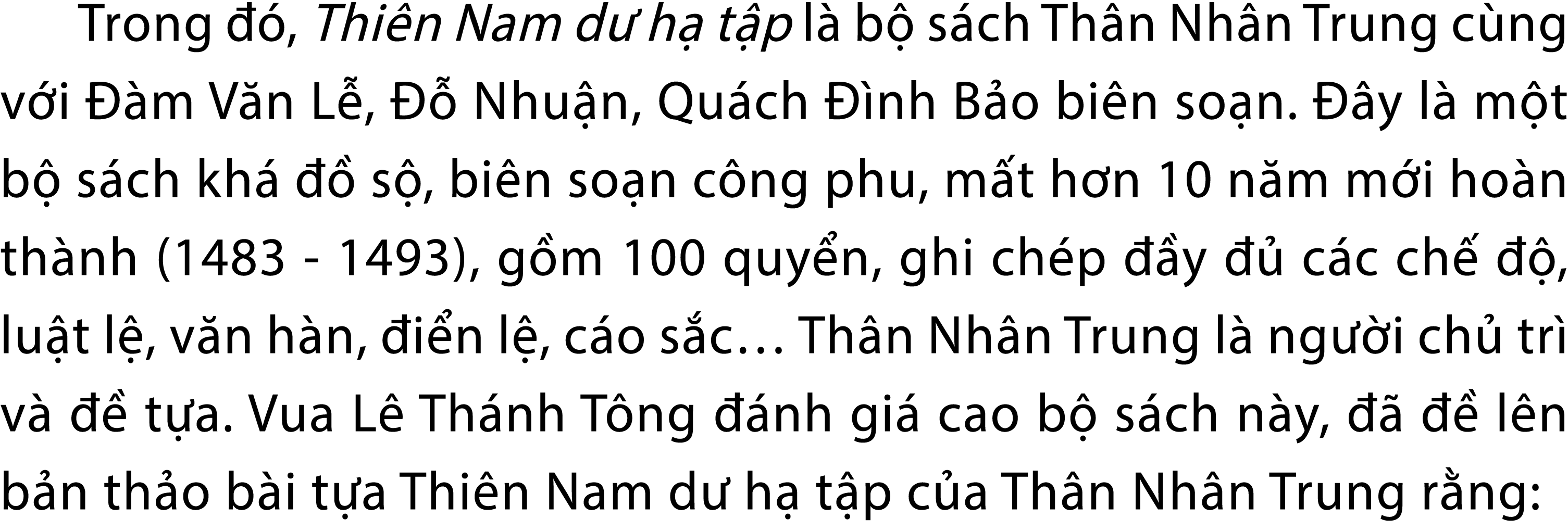 Trong  , Thi n Nam d  h  t p l  b  s ch Th n Nh n Trung c ng v i   m V n L ,    Nhu n, Qu ch   nh B o bi n so n.   y...